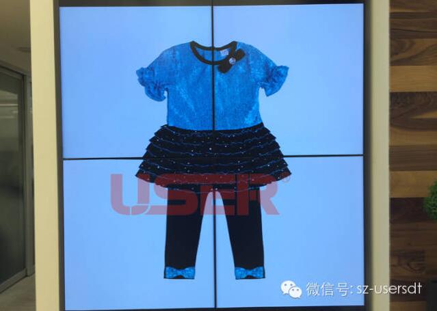 美國兒童時(shí)裝店2*2液晶拼接屏
