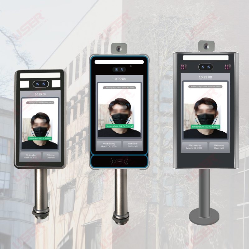 人臉識別紅外熱成像測溫儀 非接觸式體溫檢測道閘門(mén)閘終端系統