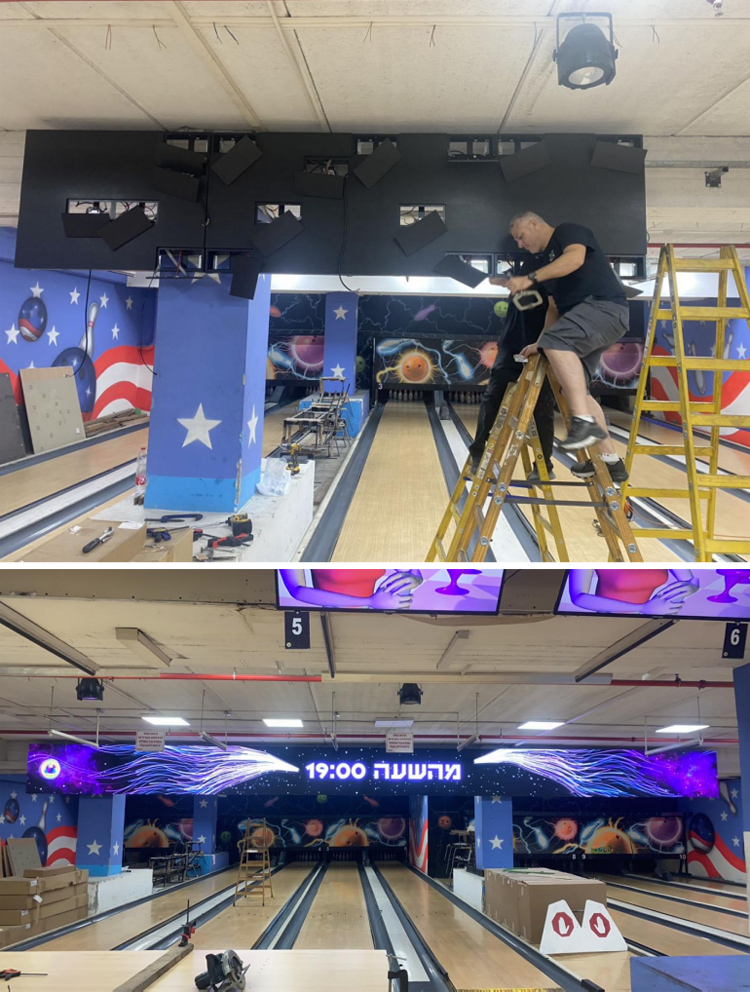 室內P4 LED屏用于以色列某保齡球館.jpg